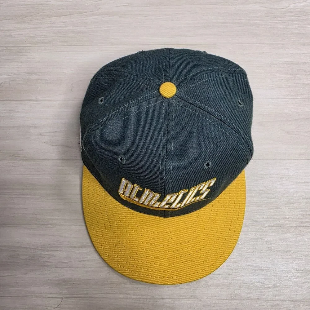 Vintage Oakland Athletics Pro Line ANNCO Hat‎ Baseball Snapback Spellout Logo